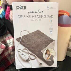 Pure Enrichment Deluxe Heating Pad - Gray